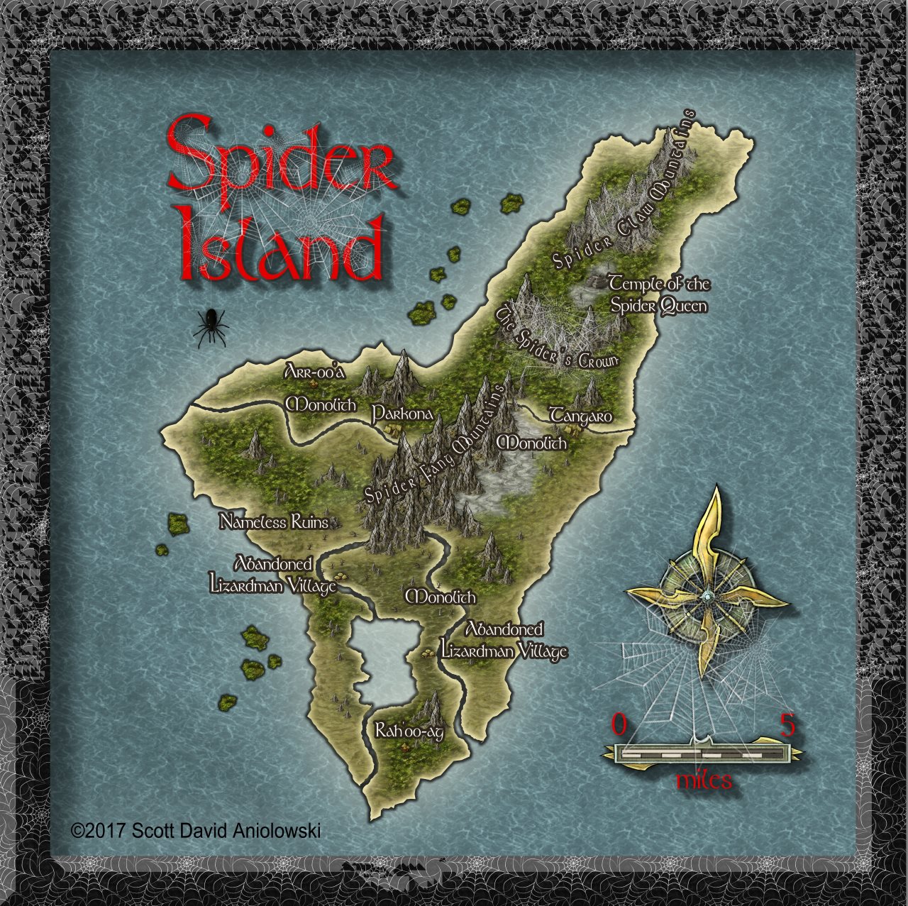 Nibirum Map: spider island by ScottA